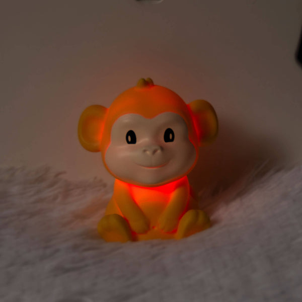 Dhink Mini Night Light Soft Brown & White Monkey