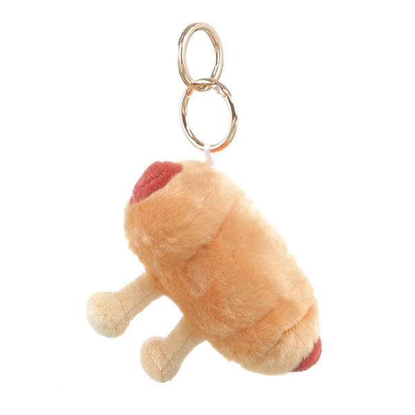 PLUSH SAUSAGE ROLL BAG CHARM - Brambles Gift Shop