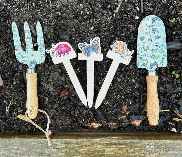 Little Nature Explorers Tool Bag, Tools and Plant Markers Set