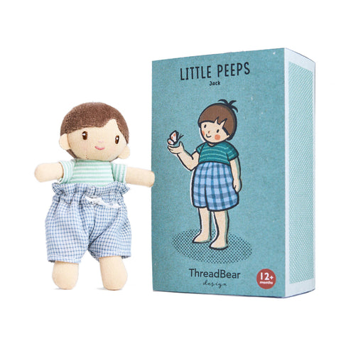 ThreadBear Little Peeps Jack Doll - Matchbox doll 12cm