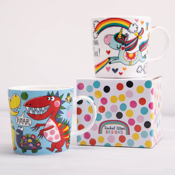Boxed Bone China Mug - Unicorn - Brambles Gift Shop