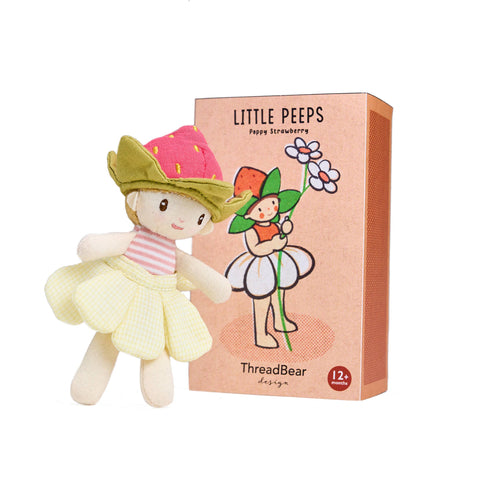 Little Peeps Poppy Strawberry - Matchbox doll 12cm