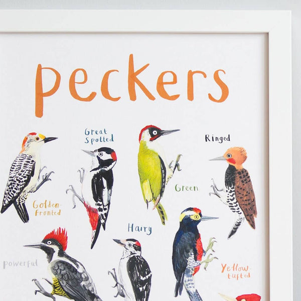 Peckers Art Print - A4 - Brambles Gift Shop