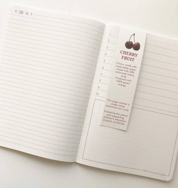 Notebook A5 Recycled - Sucseed Cherry Husk - Brambles Gift Shop