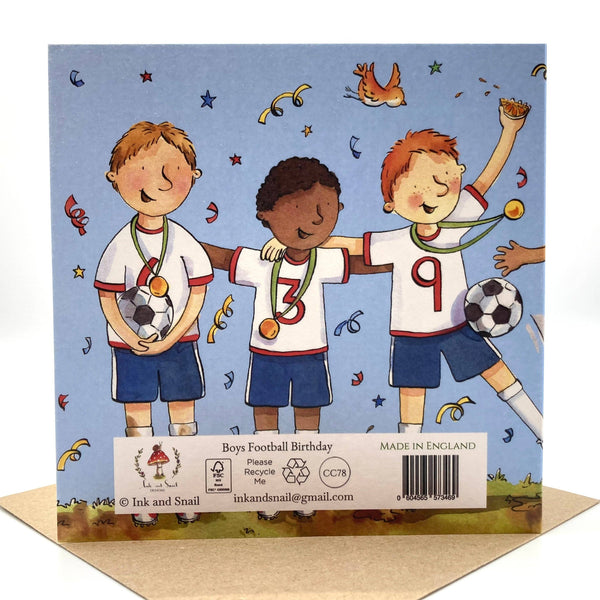 Birthday Card - Boys Football