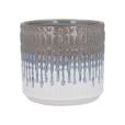 Small Brown And Blue/Grey Plant Pot
