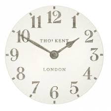 Thomas Kent 12" Arabic Limestone Wall Clock