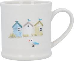 Ceramic Mini Mug Beach Huts