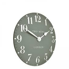 Thomas Kent 12" Arabic Wall Clock Seagrass