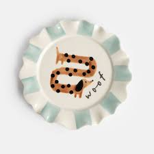 Caroline Gardner Woof Sausage Dog Plate
