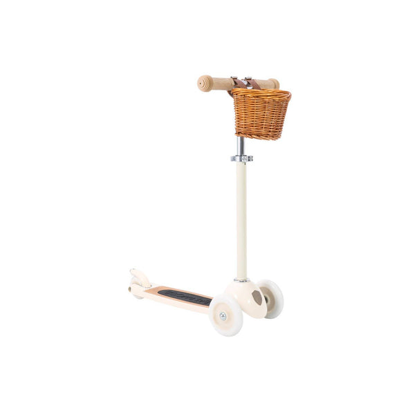BANWOOD 3-WHEEL SCOOTER VINTAGE - CREAM - Brambles Gift Shop