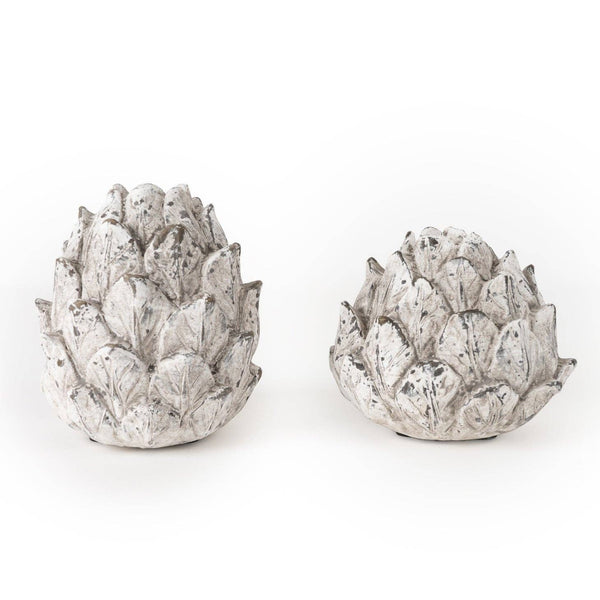 Small Artichoke Candleholder - Stone 4PK