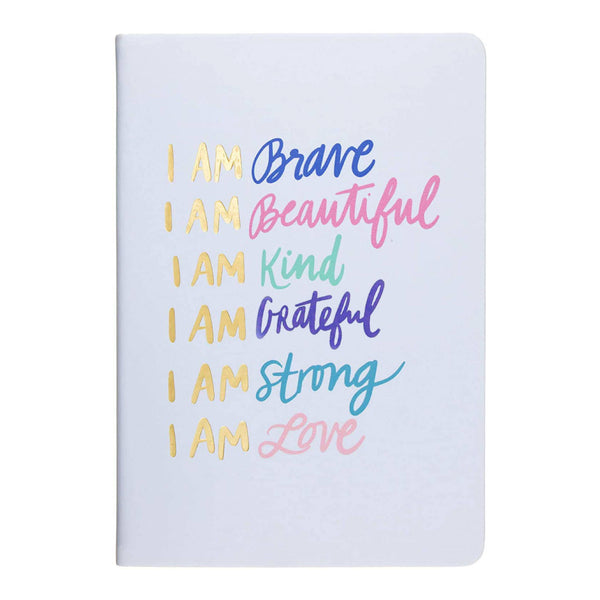 Éccolo Lined Hardcover Desk Journal - I Am Brave Notebook