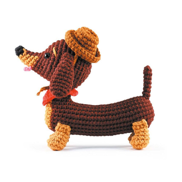 Graine Creative Amigurumi Crochet Kit – Dachshund 180mm