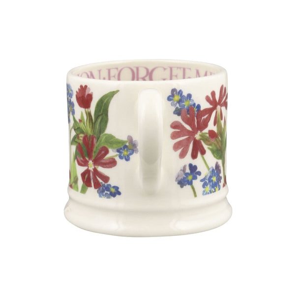 Emma Bridgewater Forget Me Not and Red Campion Small Mug - Brambles Gift Shop