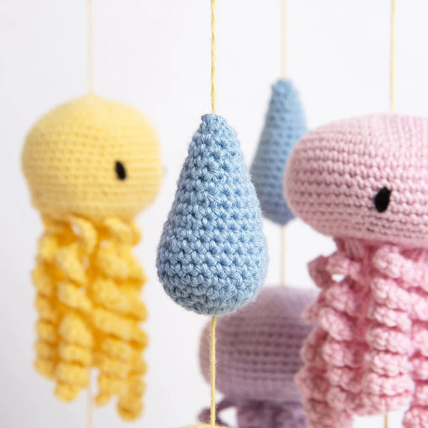 Jellyfish Baby Mobile Crochet Kit - Brambles Gift Shop