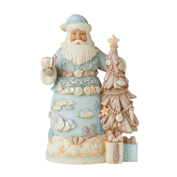 Coastal Santa with Tree Ornament - Brambles Gift Shop