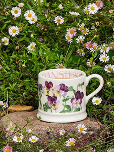 Emma Bridgewater Heartsease Pansies Small Mug - Brambles Gift Shop