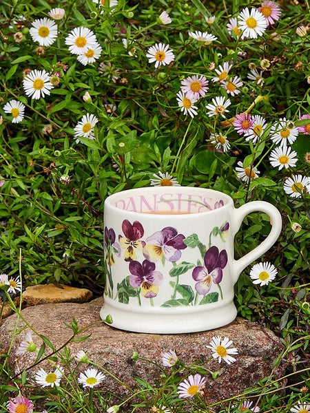 Emma Bridgewater Heartsease Pansies Small Mug - Brambles Gift Shop