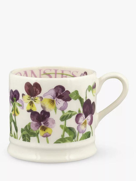 Emma Bridgewater Heartsease Pansies Small Mug - Brambles Gift Shop