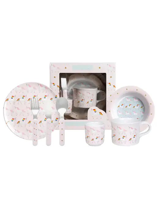 Unicorn Childrens Melamine Set - Brambles Gift Shop