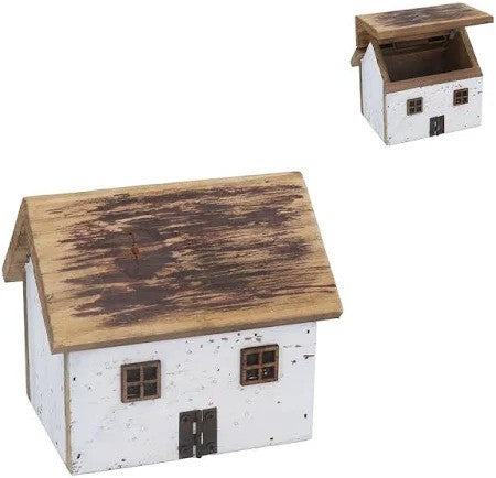 Wooden Cottage Keepsake Box