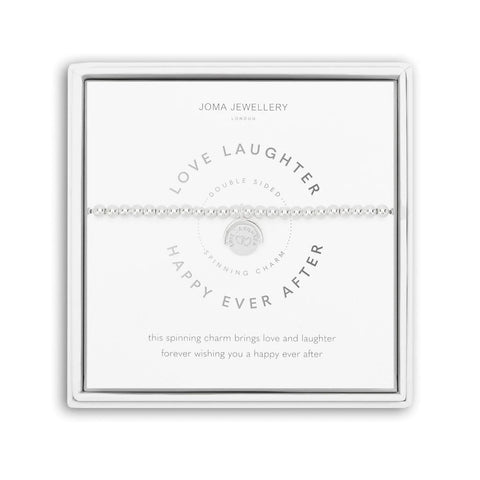 Love, Laughter, Happy Ever After Bracelet - Brambles Gift Shop