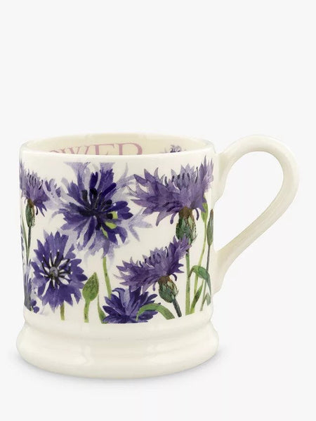 Flowers Cornflower 1/2 Pint Mug - Brambles Gift Shop