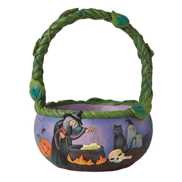 Halloween Basket Figurine - Brambles Gift Shop
