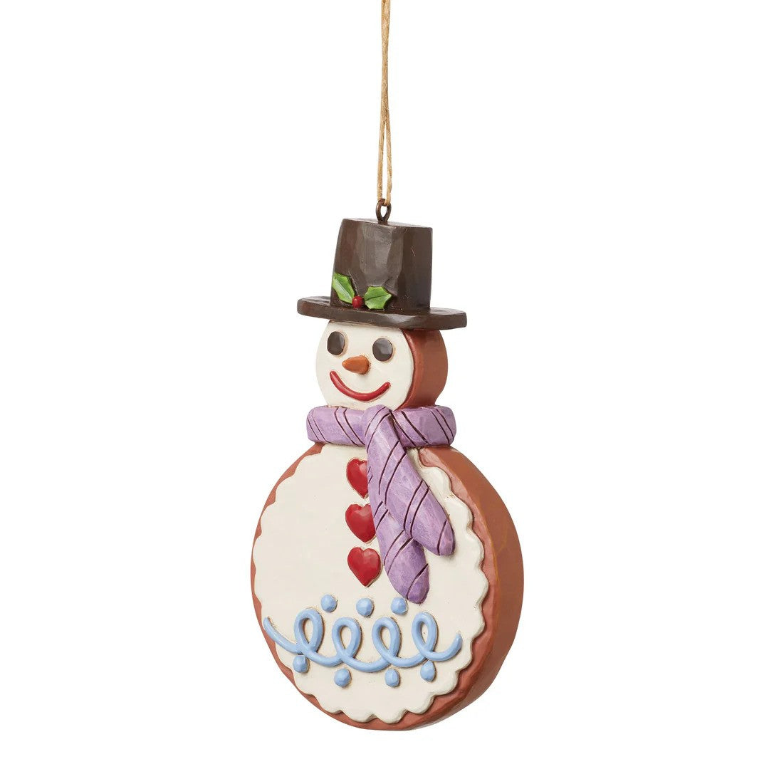 Jim Shore Gingerbread Snowman Cookie Hanging Ornament