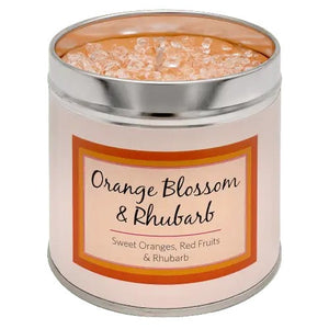 Orange Blossom and Rhubarb Seriously Scented Candle Tin