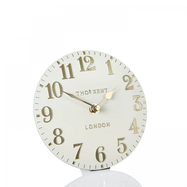 6" Arabic Mantel Clock Oatmeal - Brambles Gift Shop