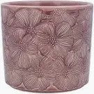 Dusky Pink Flowered Plant Pot