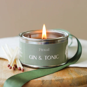 Gin And Tonic Paint Pot Candle