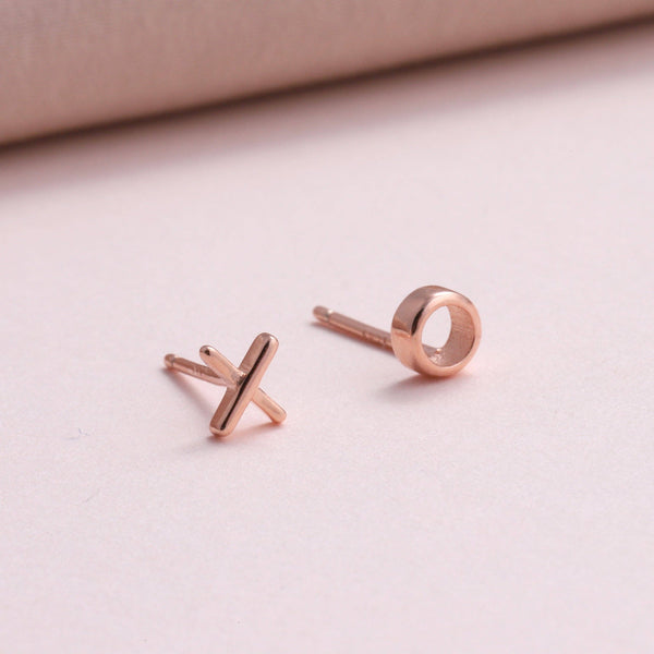 Message Bottle Sterling Silver Earrings 'Hug Kiss'