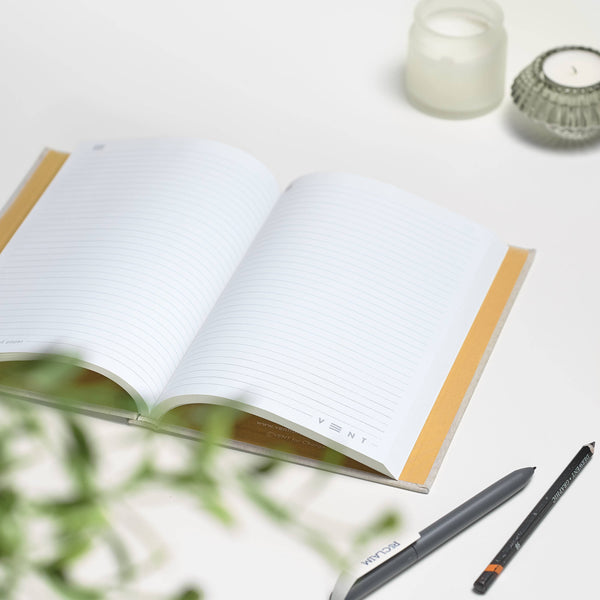 Notebook A5 Recycled Ocean Waste - Beach Yellow