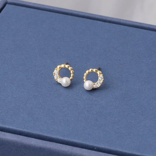 TT58042 Full Moon Pearl Sterling Silver Earrings