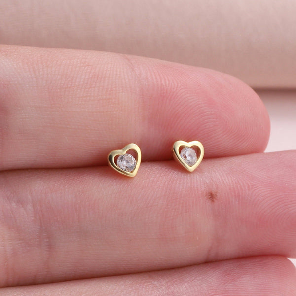 BT220 BOTTLED WITH LOVE crystal heart earrings
