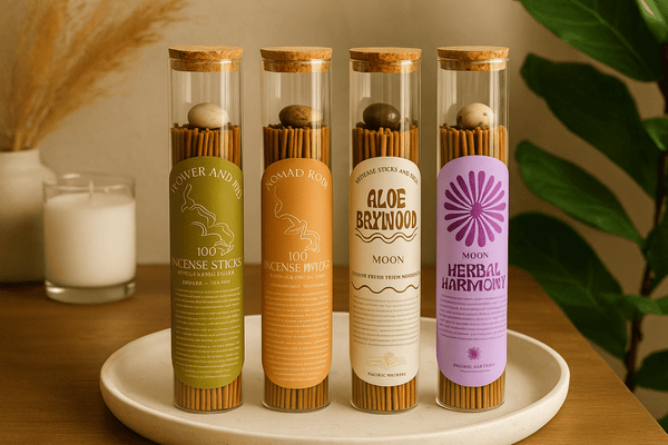 Incense 100 Stick -  Jar Aloe Bamboo - Brambles Gift Shop
