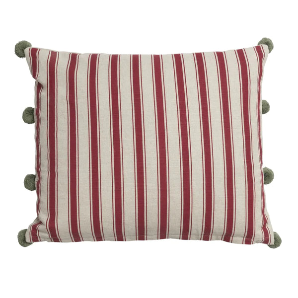 Robin Linen Blend Embroidered Cushion - Brambles Gift Shop
