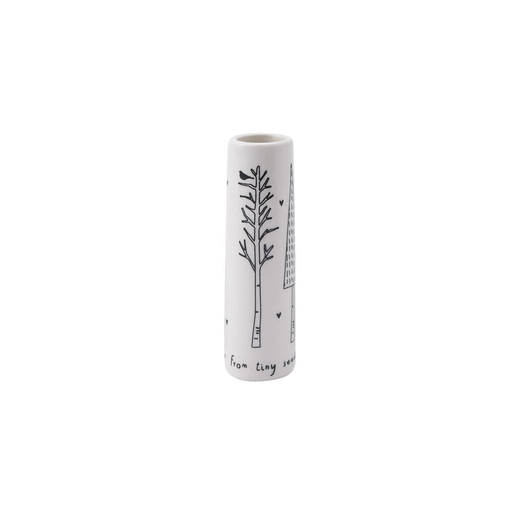 'From Tiny Seeds Grow Mighty Trees' Bud Vase - Brambles Gift Shop