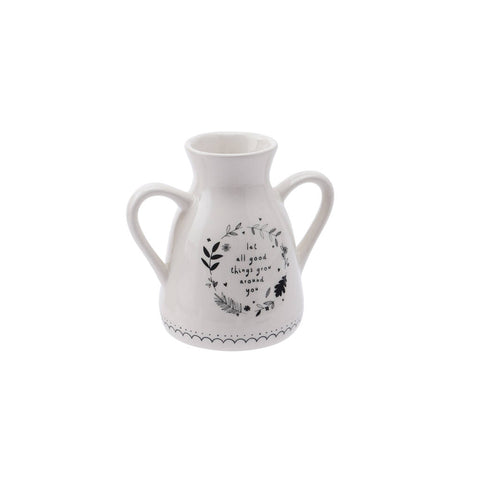 'Let All Good Things Grow Around You' Twin Handle Bud Vase - Brambles Gift Shop