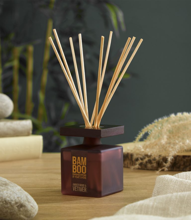 Amber Wood and Vetiver Reed Diffuser - Brambles Gift Shop