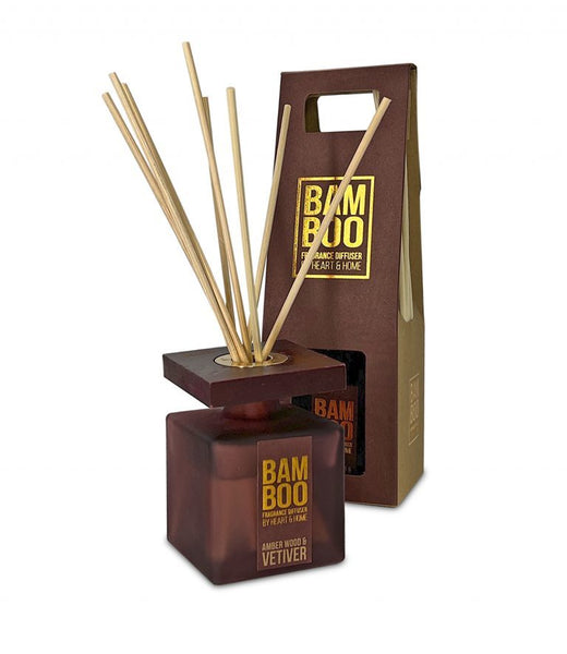 Amber Wood and Vetiver Reed Diffuser - Brambles Gift Shop