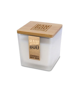 Cedarwood & White Musk Candle - Brambles Gift Shop