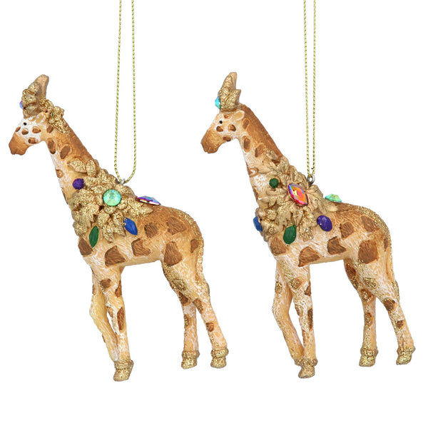 Jewel Giraffe Resin Tree Decoration - Brambles Gift Shop