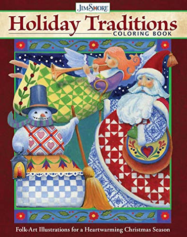 Jim Shore Holiday Traditions Colouring Book - Brambles Gift Shop