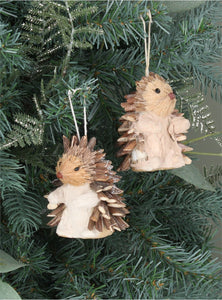 Twig & Bristle Hedgehog Hanging Decoration - Brambles Gift Shop