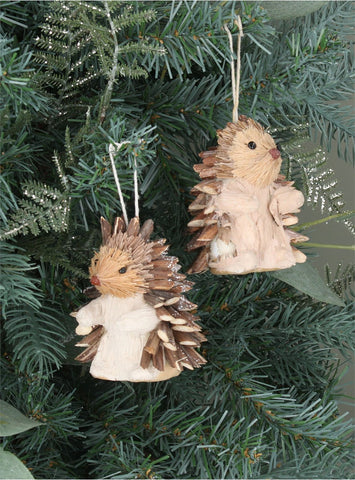 Twig & Bristle Hedgehog Hanging Decoration - Brambles Gift Shop