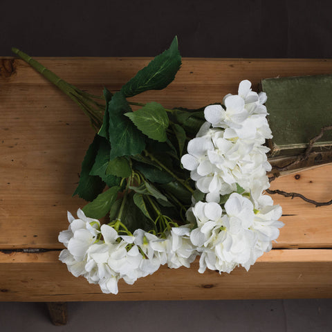 White Hydrangea Bouquet - Brambles Gift Shop